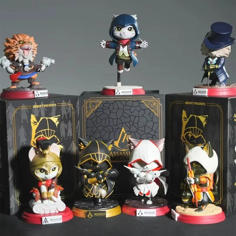 【未開封】希少 日本未発売 アサシンクリード フィギュア 猫フィギュア UBI Assassin S Creed Blind Box Assassin Meow Seriestoys Mystery