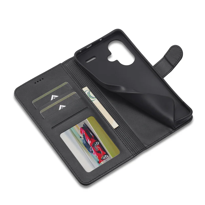 Luxury Flip Leather Wallet Case with Magnetic Card Holder