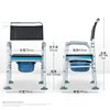 Lightweight Foldable Commode ChairAluminum Toilet for Elderly,EasytoUse Mobility Solution,Secure and Comfortable Bathroom Aid 3