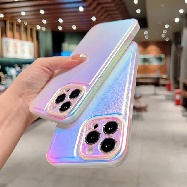 For iPhone 14 Pro Max 13 12 11 Pro Max Holographic Luxury 