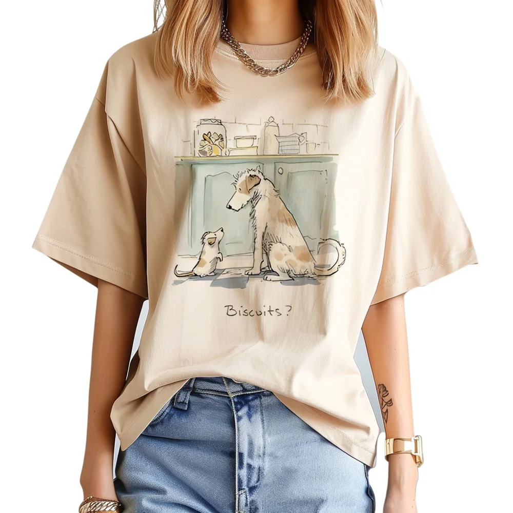 

Футболка с изображением милой собаки, женская футболка Y2K с рисунком, японская одежда с комиксом манга для девушек