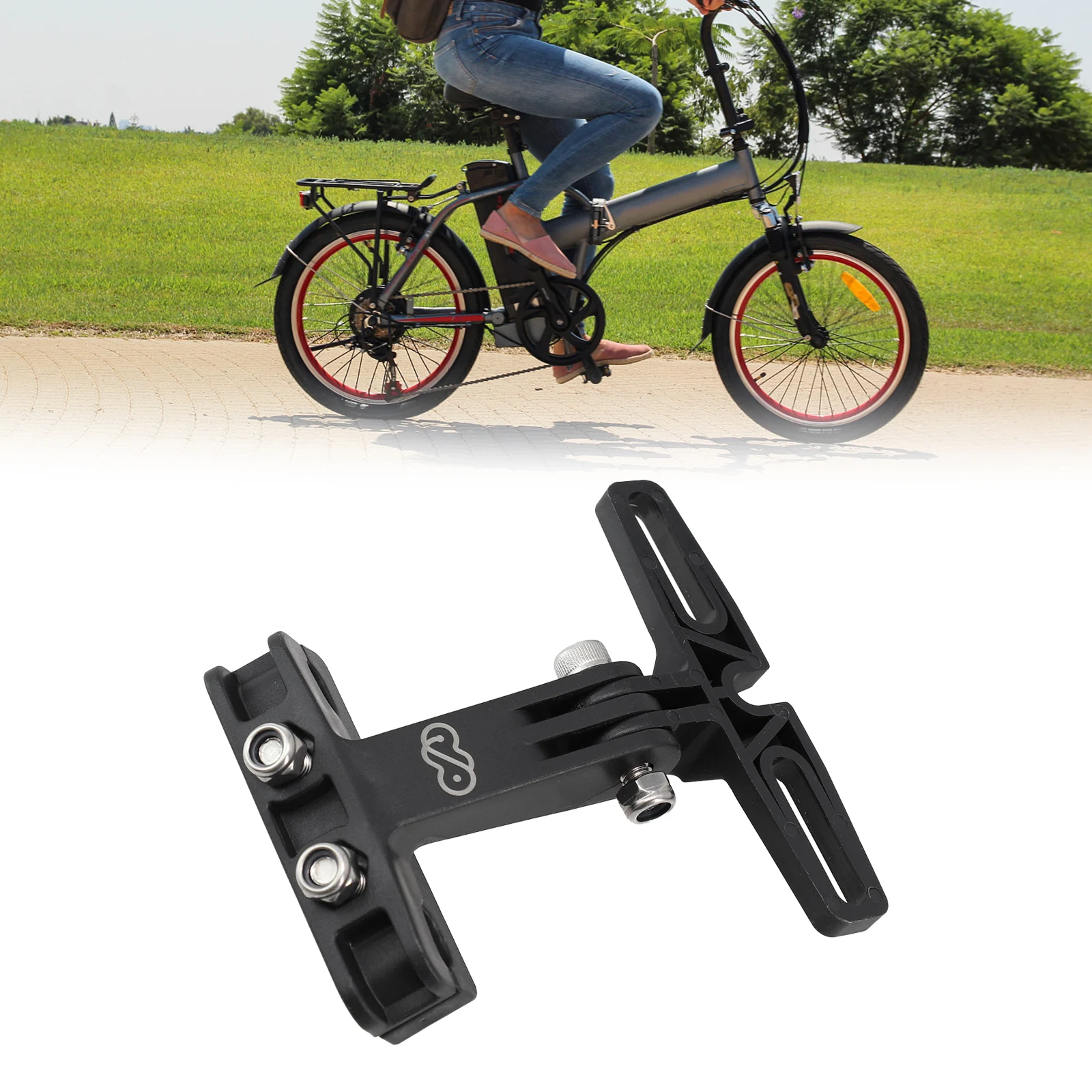 Holder Taillight Mount Black Components 1 Piece 1x 80x55mm ABS Bicycle Accessories E-Bike Equipment