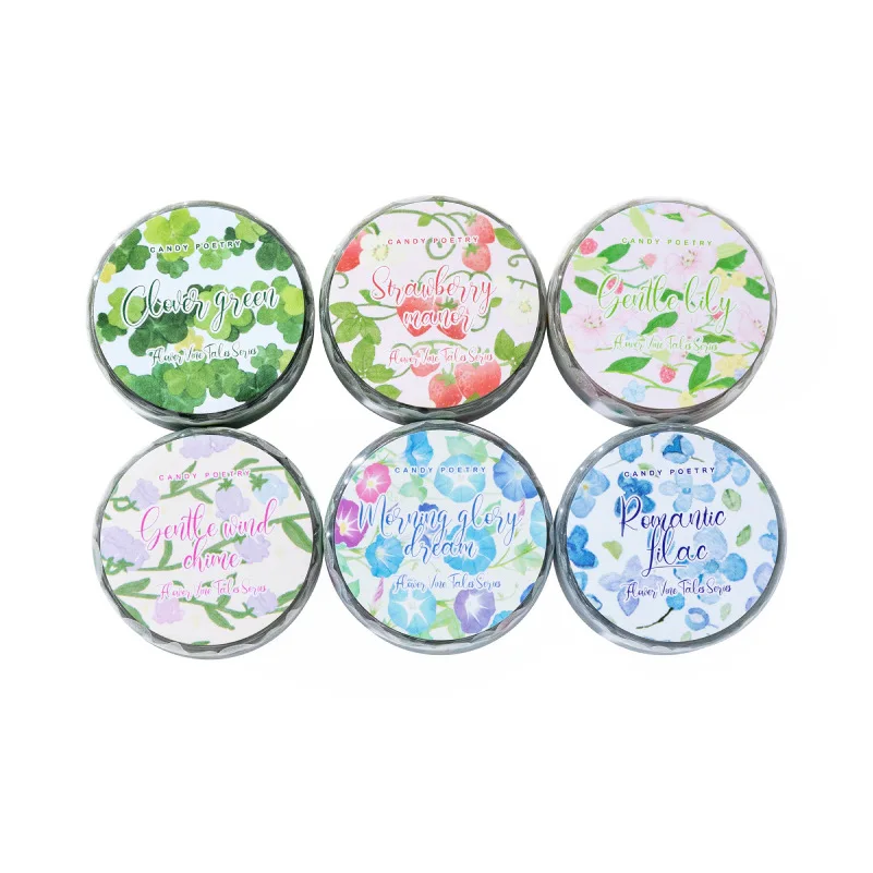 1pcs DIY 장식 접착 테이프 일본 꽃 덩굴 이야기 와시 테이프 마스킹 테이프 스티커 문구