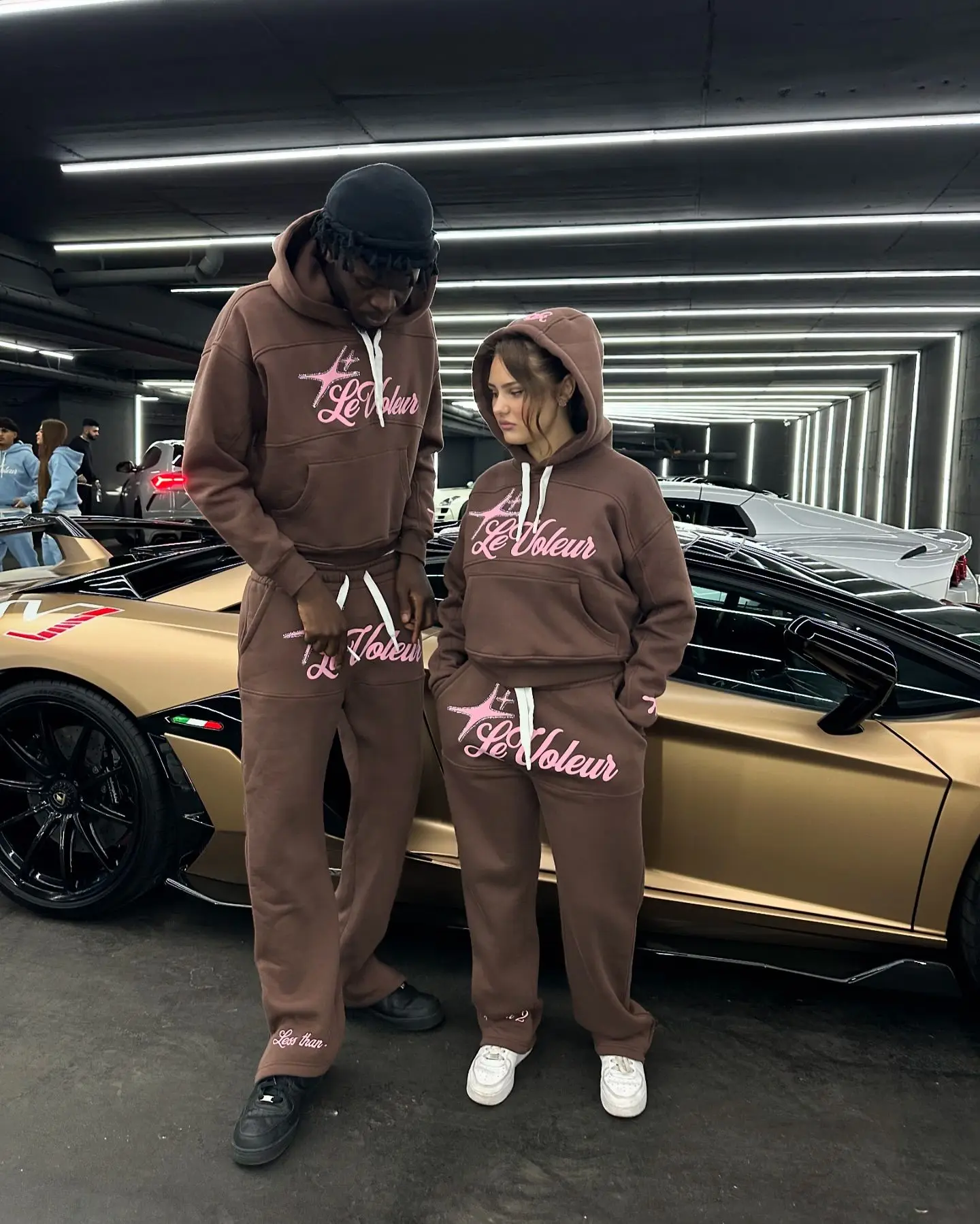 Loose Casual Tracksuit Sports Suit Men Women Fashion Cotton Hoodie Sweatpants Two Piece Set Y2K Harajuku Street Sweatshirt Suit view 4