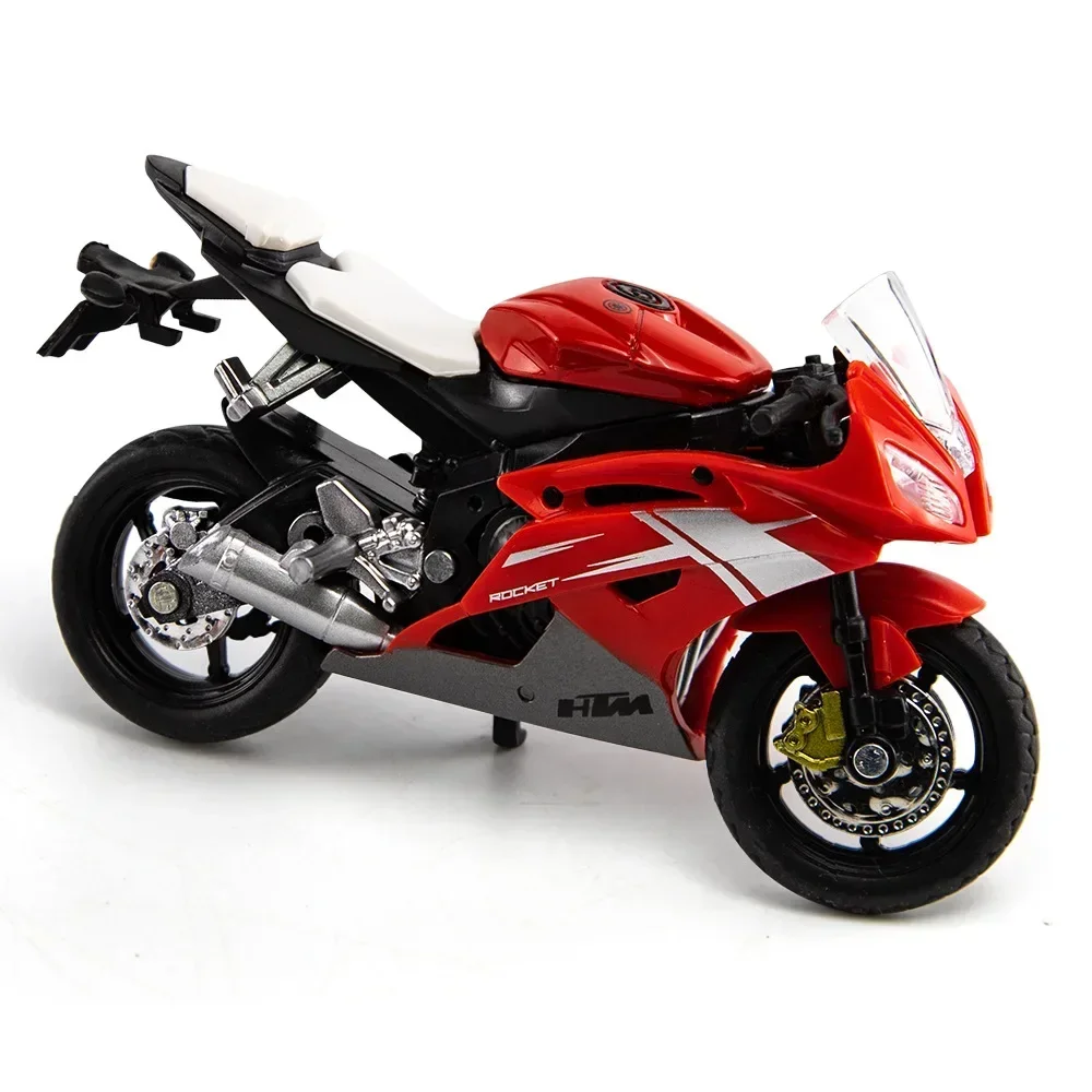 1:18 Scale Yamaha R6 Alloy Scooter Sport Bike Figurines Diecasts Kids Toy Motorcycle Racing Model Replicas Collect Gift for Boys 1