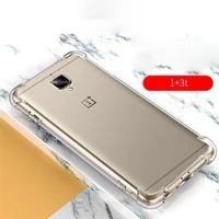 Reinforced Corners Case Clear Soft TPU Camera Protection Shockproof Airbag Cover for Oneplus 3 A3000 3T 2