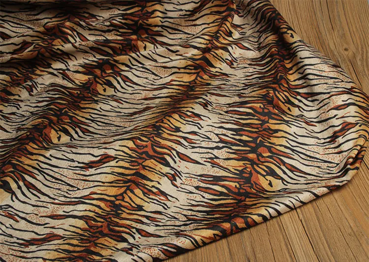 Description Picture 5 of itemPlush Fabric Printed By The Meter for Coat Clothes Decorative Diy Sewing Leopard Zebra Pattern Thin Soft Cloth Polyester Fashion