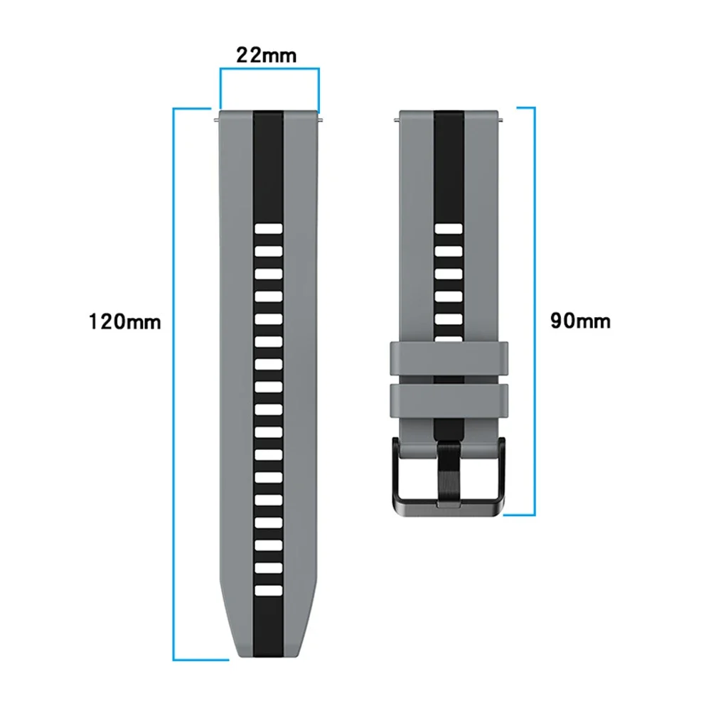 Durable Rubber Watch Strap - 20mm/22mm Replacement Bracelet