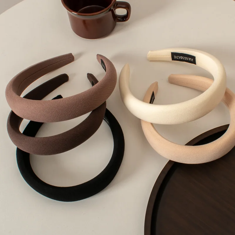 

Wide-brimmed Fabric Autumn/winter Hairband Women Wild Go Out Korea Sweet Headband Press Hair Hairband Headband Hair Accessories