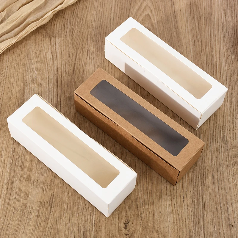Cajas De Macarrón Para Ventana, Contenedor De Embalaje De Galletas Y