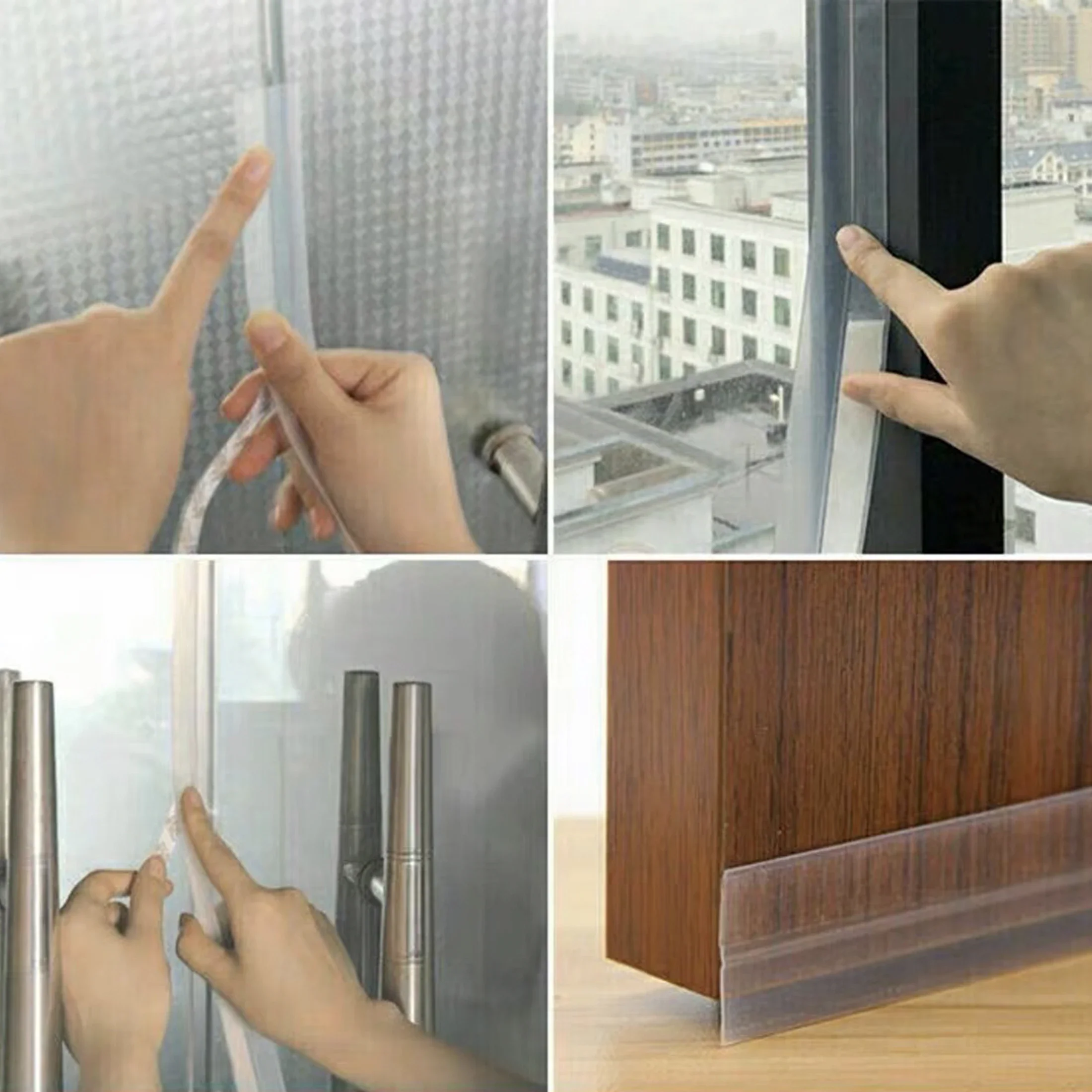 Stripping Door Seal Strip Silicone Sealing Tape for Weather Window Seal Around Showers Tough Flexible Stops Draft door seal strip