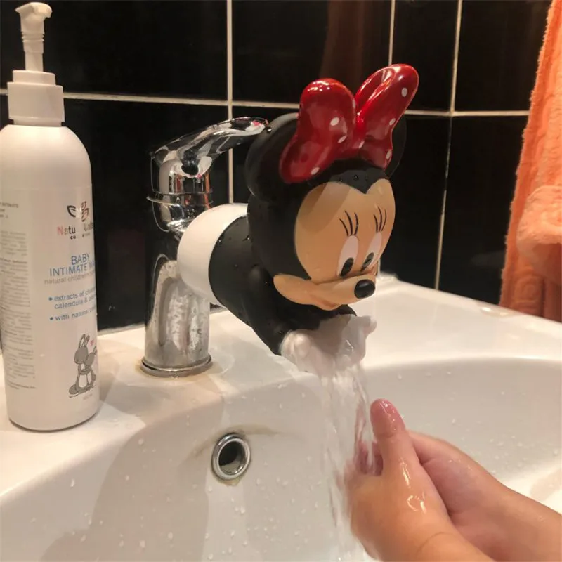 Disney Stitch Mickey Mouse Hand-Washer Model Toy Animation Cartoon Faucet Model Toy Cute Home Bagno Modello Decorativo Toys