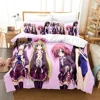 Anime Student Councils Discretion Bedding Set,Duvet Cover Bed Set Quilt Cover Pillowcase,King Queen Twin Size Boys Girls Adults 4