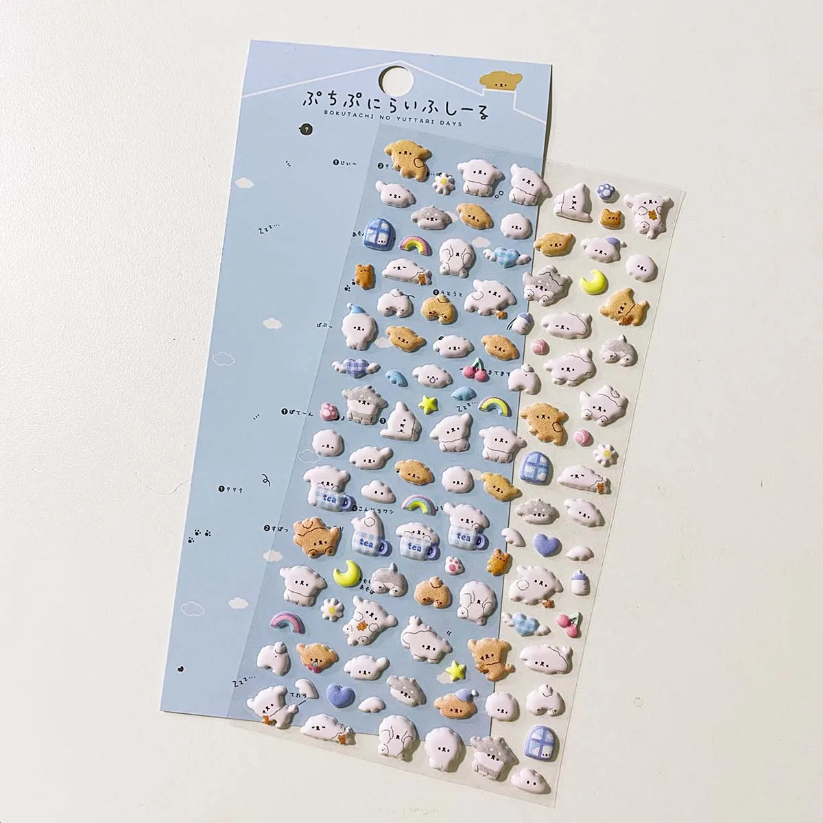Kawaii 3D Puffy Animal Stickers for Scrapbooking and DIY Journals