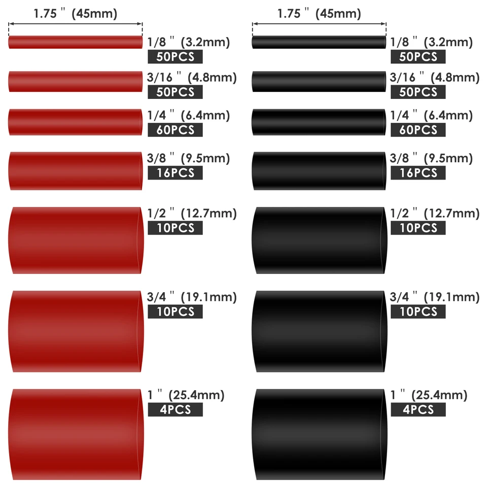thumbnail image 2 of Wrap YUKSY 2 Inch 3:1 Waterproof Tubing Kit, Large Marine Dual Wall Adhesive Shrinkable Wire Wrap Tube, Insulation Sealing Wear-Resistant Cable Protector (4ft, Black Heat Shrink 2 of 11