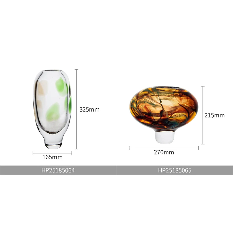 Description Picture 6 of itemHigh quality handmade home decoration glass vase interior design center
