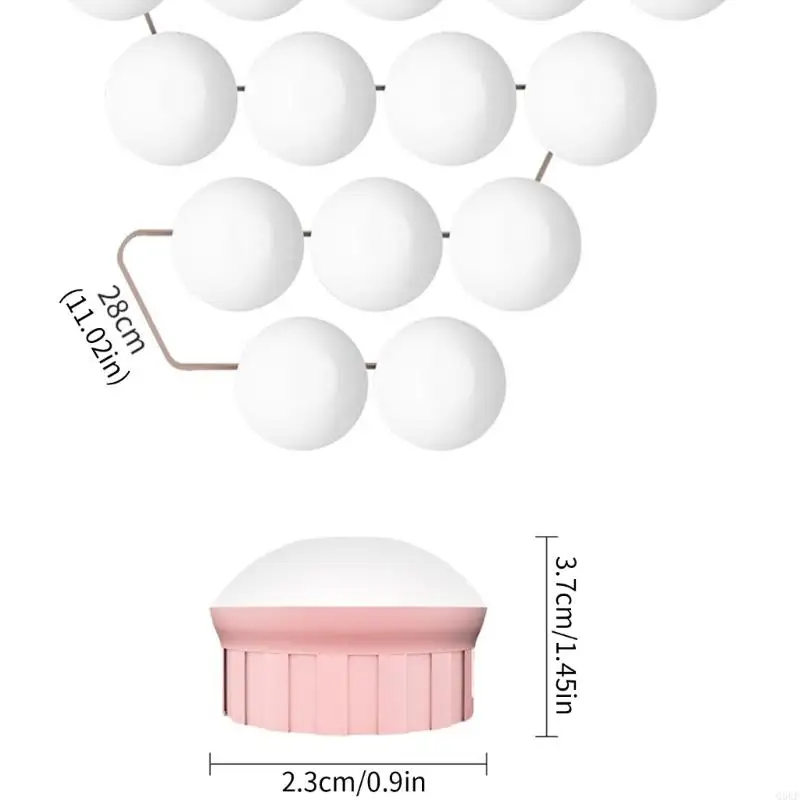 LED Makeup Lamp Set with Adjustable Brightness Mirror Light Suitable for Dressing Tables and Professional Makeup Studios