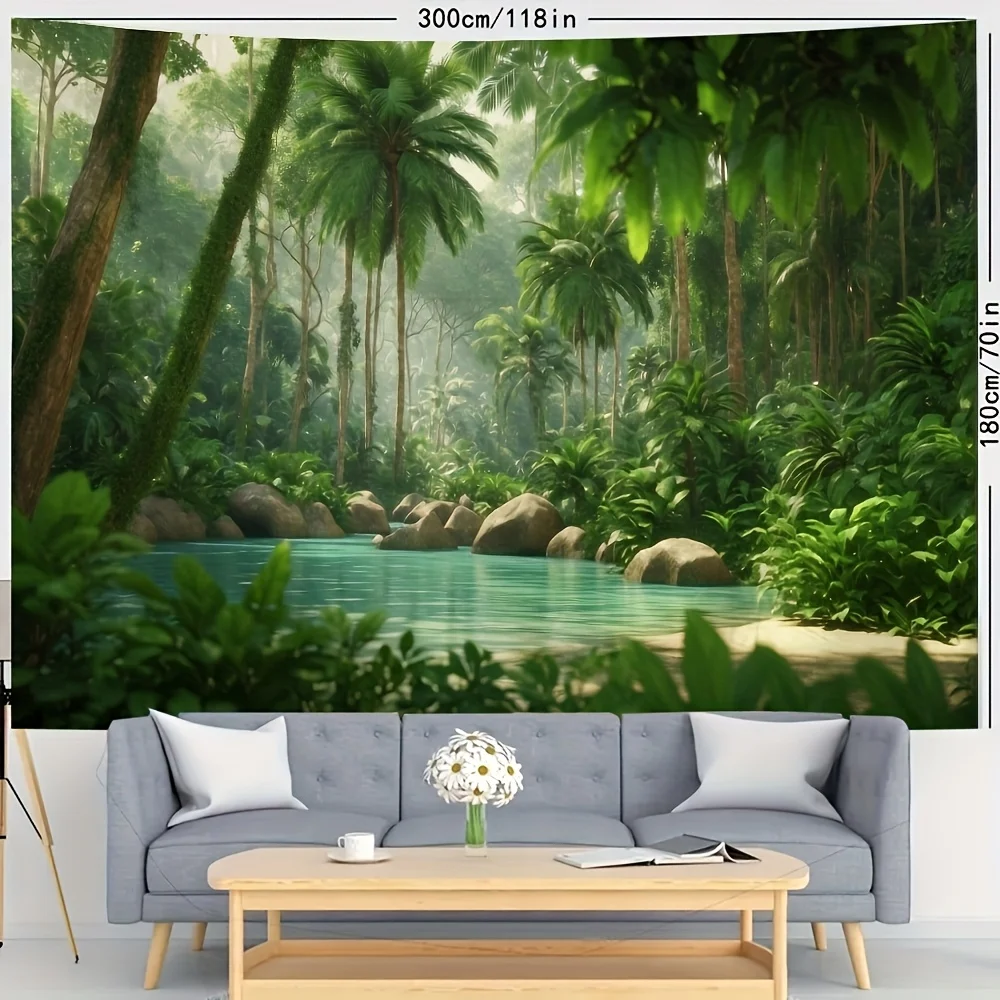 Tapisserie de forêt tropicale luxuriante 3