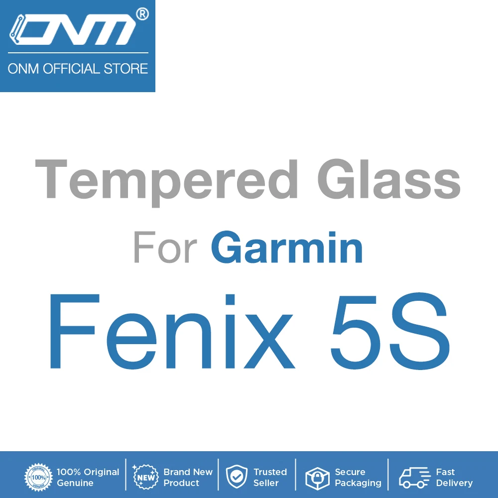 5Pcs 9H Premium Tempered Glass For Garmin Fenix 7 7S 7X 6 6S 6X Pro 5 5s Smart Watch Clear HD Screen Protector Film Accessories 