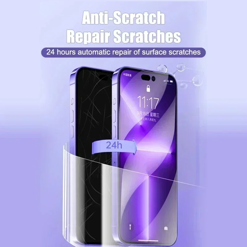 Hydrogel Film Screen Protector Set - Premium Soft Back Films (4-Pack)