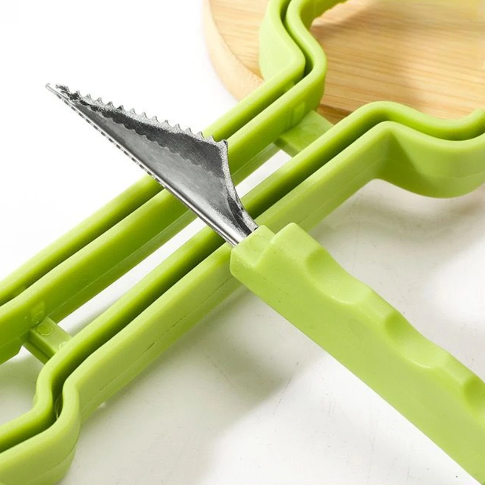 3-in-1Fruit Platter Tool Smart design Fruit Baller Pulp Remover Stainless Steel carving knife Elevate table aesthetics