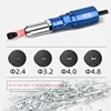 Electric Rivet Gun Drill Adapter 2.4mm-4.8mm Rivet Nut Gun Drill Adapter Cordless Riveting Tool Insert Nut Pull rivet Tool New 3