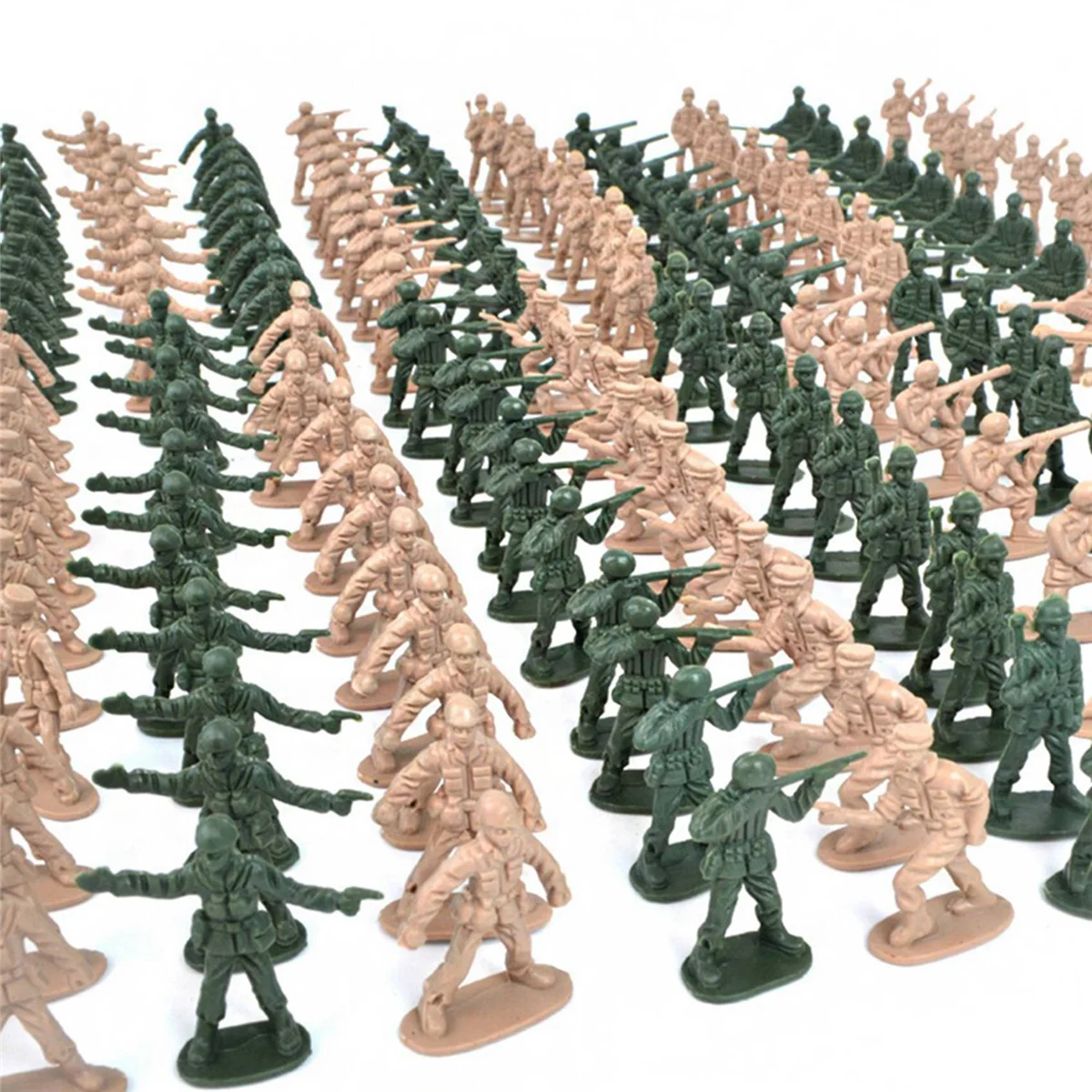 BAAU 720Pcs 1/72 DIY Simulation Plastic Soldiers Figurine Figures Model Mini Figures Sand Table Accessories