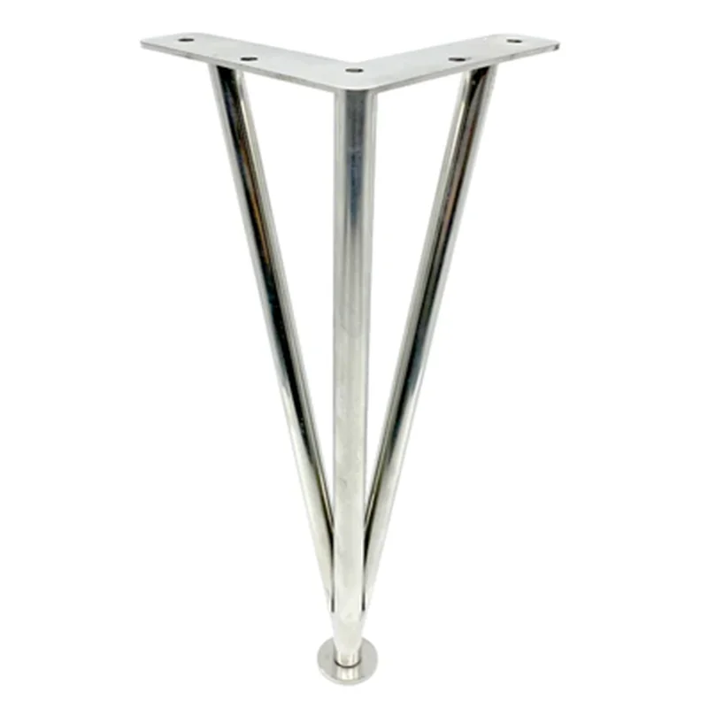 1PC 20cm-40cm Gold Iron Table Legs Metal Hardware Furniture Foot Stainless Steel Adjustable Tilt Cabinet