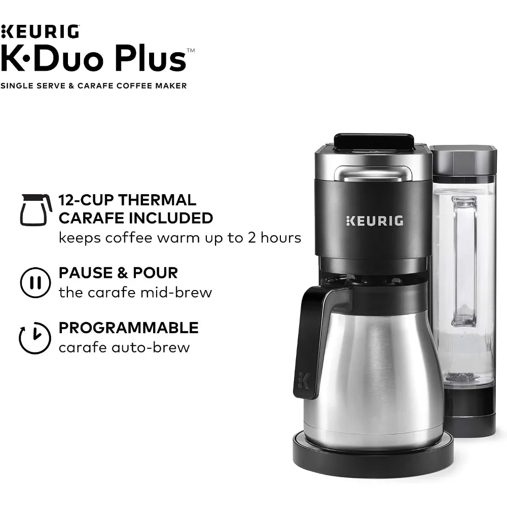 Mesh Ground Coffee Filter Carafe Reusable for Keurig K-Duo Essentials and K  Duo Brewers Machine, With 2 Refillable K Cups Pod - AliExpress