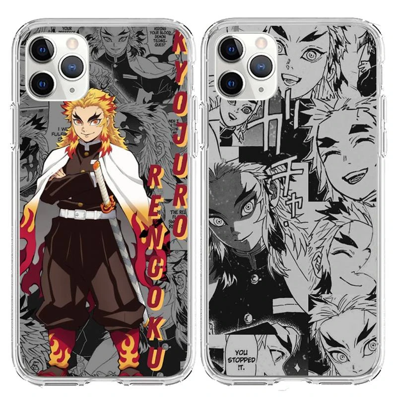 13 cases Kyojuro Rengoku Phone Case For Iphone 7 8 Plus X Xs Max Xr 11 12 13 Mini Pro Max SE2 Transparent Soft Cover best case for iphone 13  iPhone 13