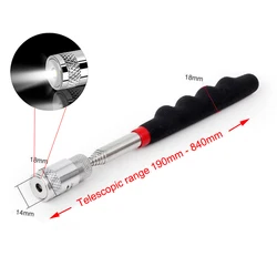 Compact Extendable Magnetic Pickup Tool (8LB with the light)