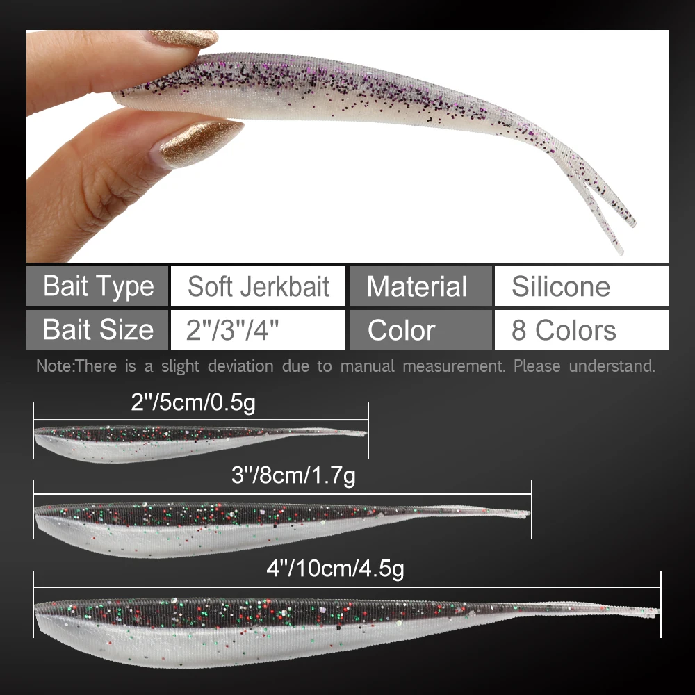 Spinpoler Ʈ ô Jerk Shad Minnow  ̽ ̳ ۾ ũ Walleye Crappie Ŭ ߱ 10 /  Jerkbait Ȥմϴ