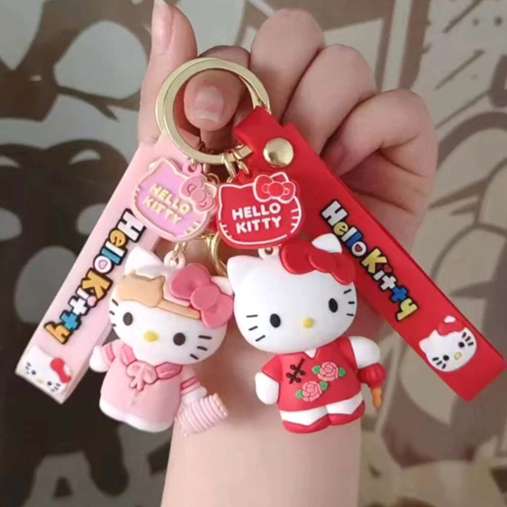 

Kawaii Sanrio, Hello Kitty брелок, подвеска, мультфильм, аниме, ПВХ, брелок для автомобиля, сумка, брелок, брелок, подарки для девушек