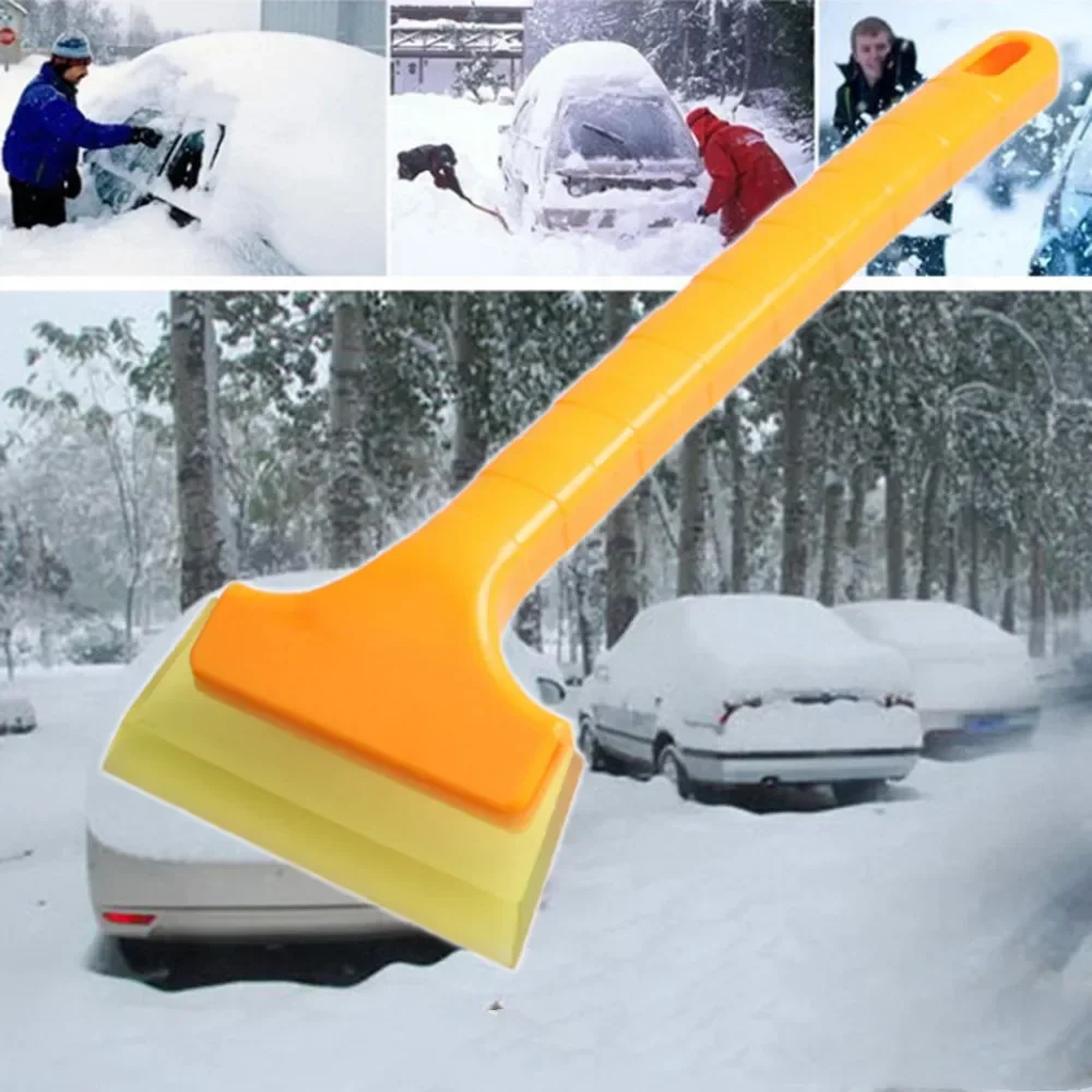 Multifunctional Long Handle Car Snow Scraper Cleaning Accessories Ice Scraper Windshield Oxford Sonw Shovel Automotive Supplies