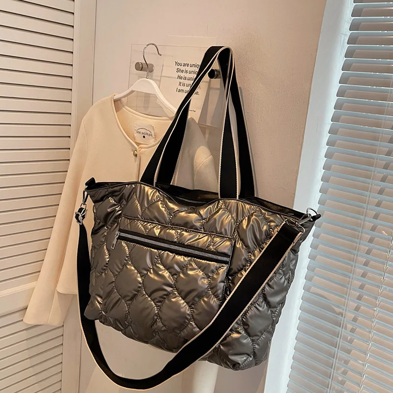 

Роскошные Дизайнерские дамские сумочки, популярные зимние модные сумки на плечо 2023 для женщин, модные хлопковые сумки для покупок