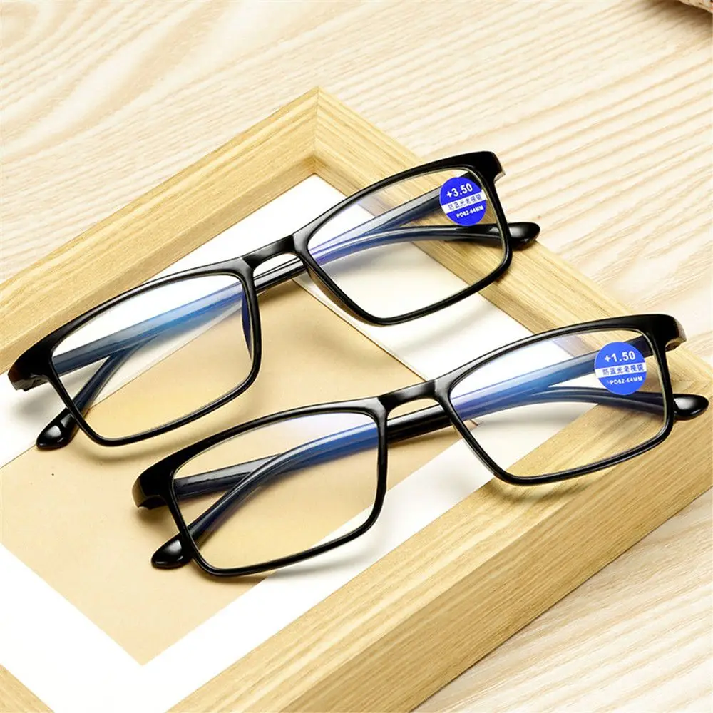 

Men Women Classic Black Vintage Comfortable Anti-Blue Light Eyeglasses Reading Glasses Eye Protection Ultra Light Frame
