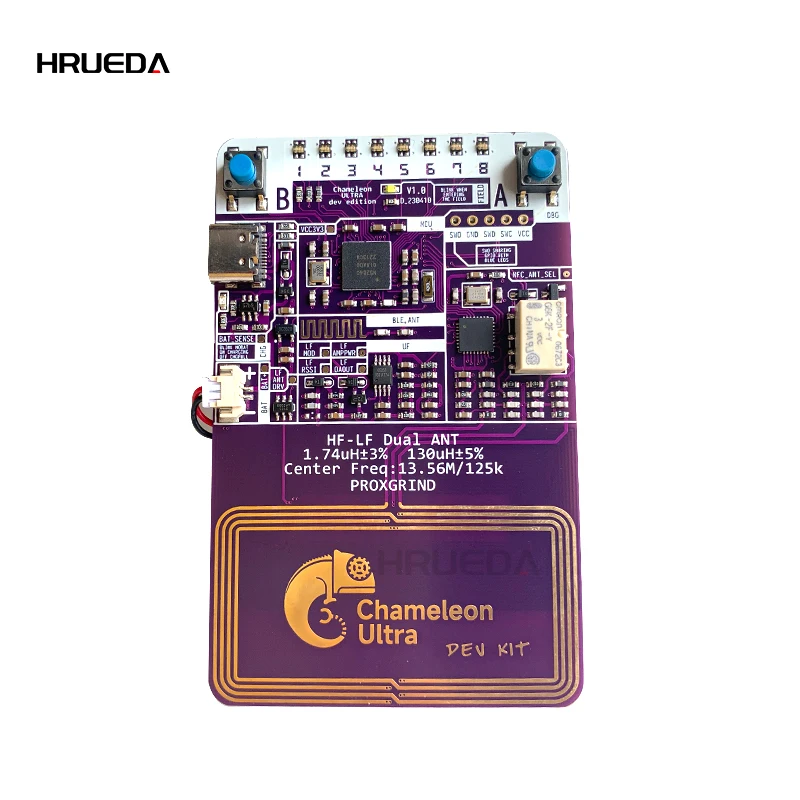 ChameleonUltra Development Kit contactless smartcard emulator compliant to NFC Chameleon Ultra Dev Kit