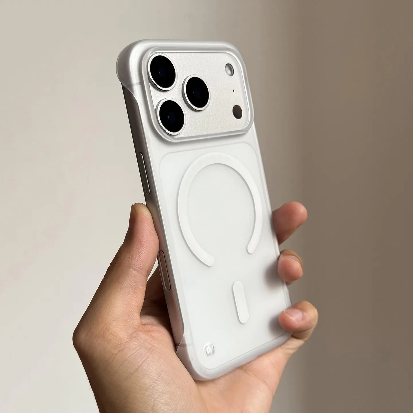 Ultra Thin Matte Frameless Magnetic Case with Magsafe Wireless Charging Compatibility
