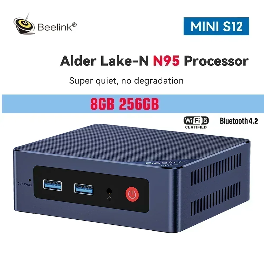 Beelink-Mini PC s12 Pro,n95,n100,n5095,ddr4,8gb,256gb,16gb