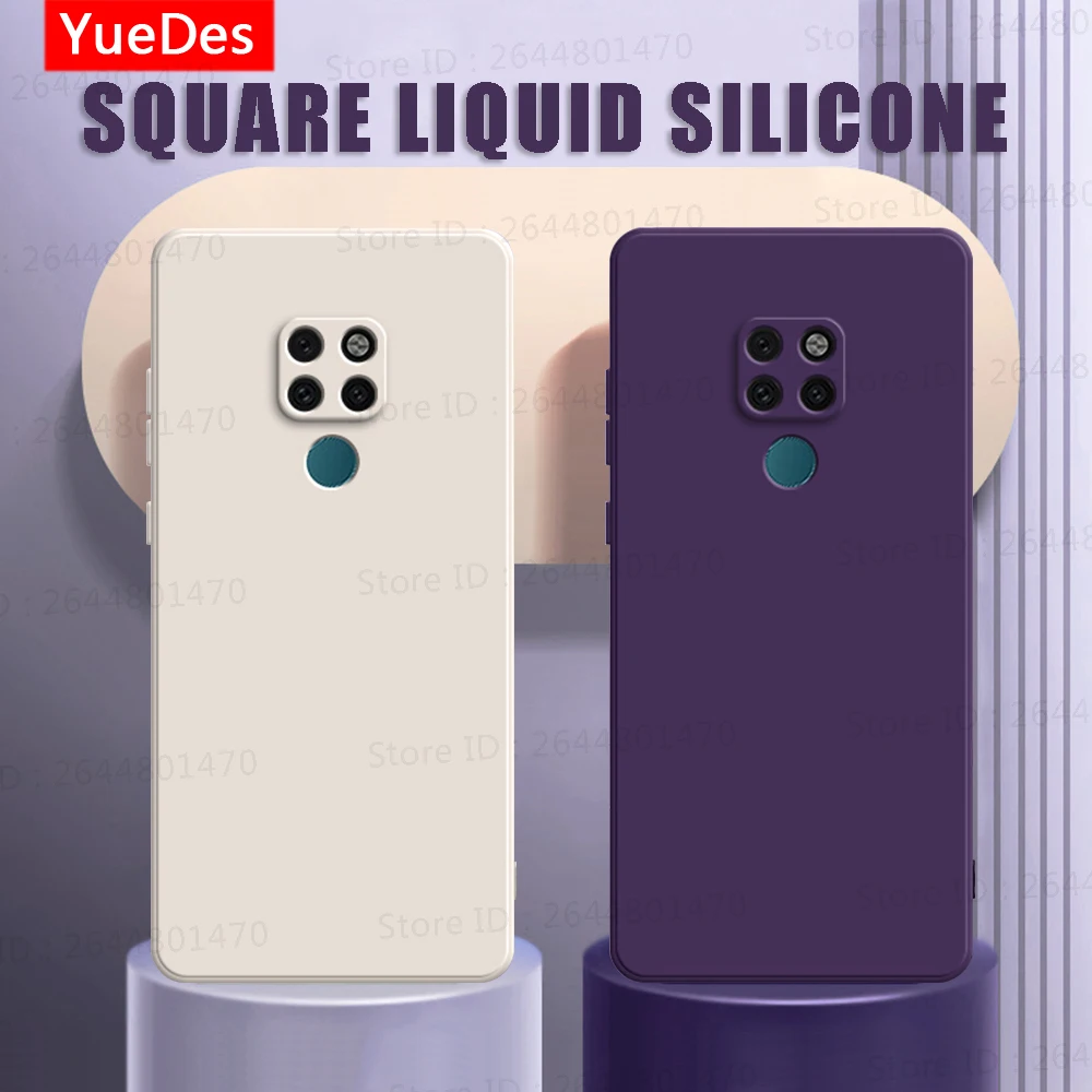 Elegant Soft Candy Silicone Phone Case - Stylish Square Design
