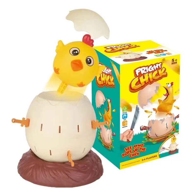 

Game Toys Tricky Spoof Game For Family Interactive Novelty Tricky Toy Chick Barrel Game With Cute Egg And Chick Appearance For