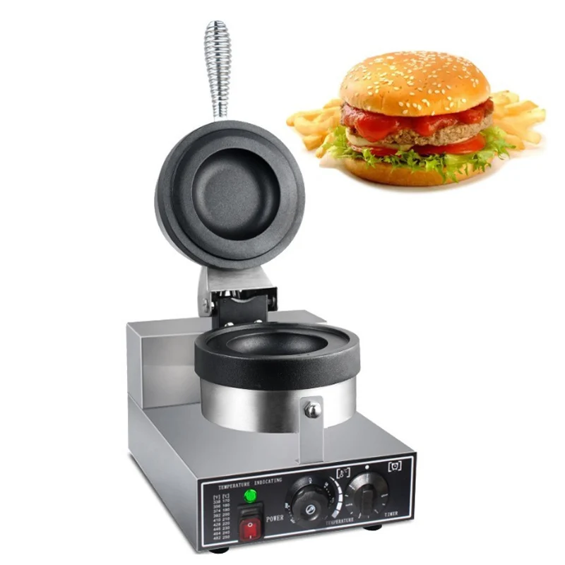 Electric Ice Cream Waffle Machine Commercial Burger Grill Gelato Panini Press Making Machines Burger Commercial Snacks