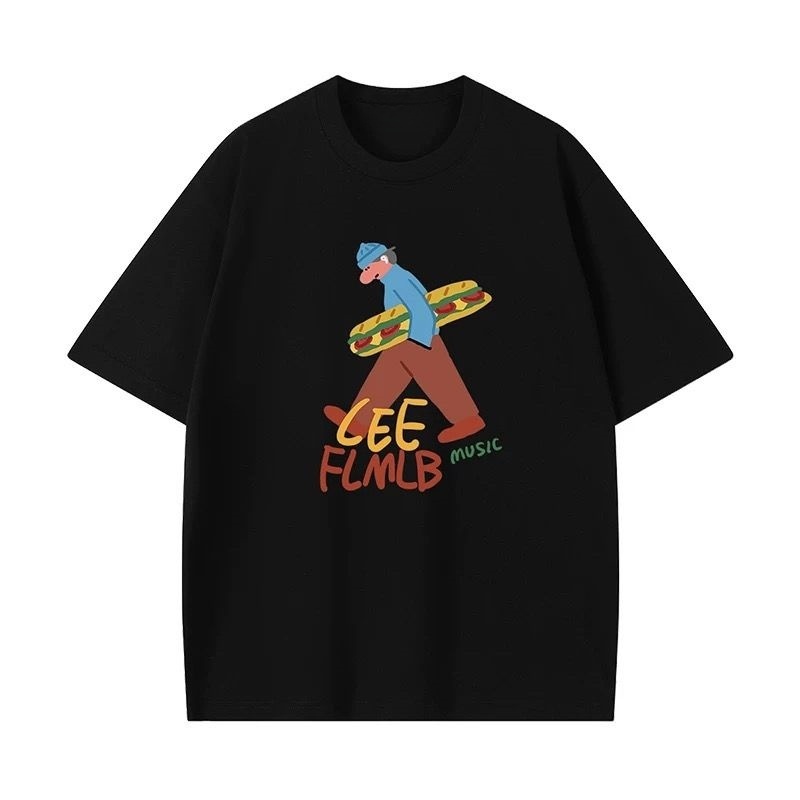 European Summer Bestseller Ultra-clear Printed New Men's and Women's Loose, Comfortable Pure Cotton Breathable T-shirts