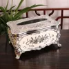 Vintage Style Tissue Box Cover Removable Tissue Cover Box Rustic Rectangular 3