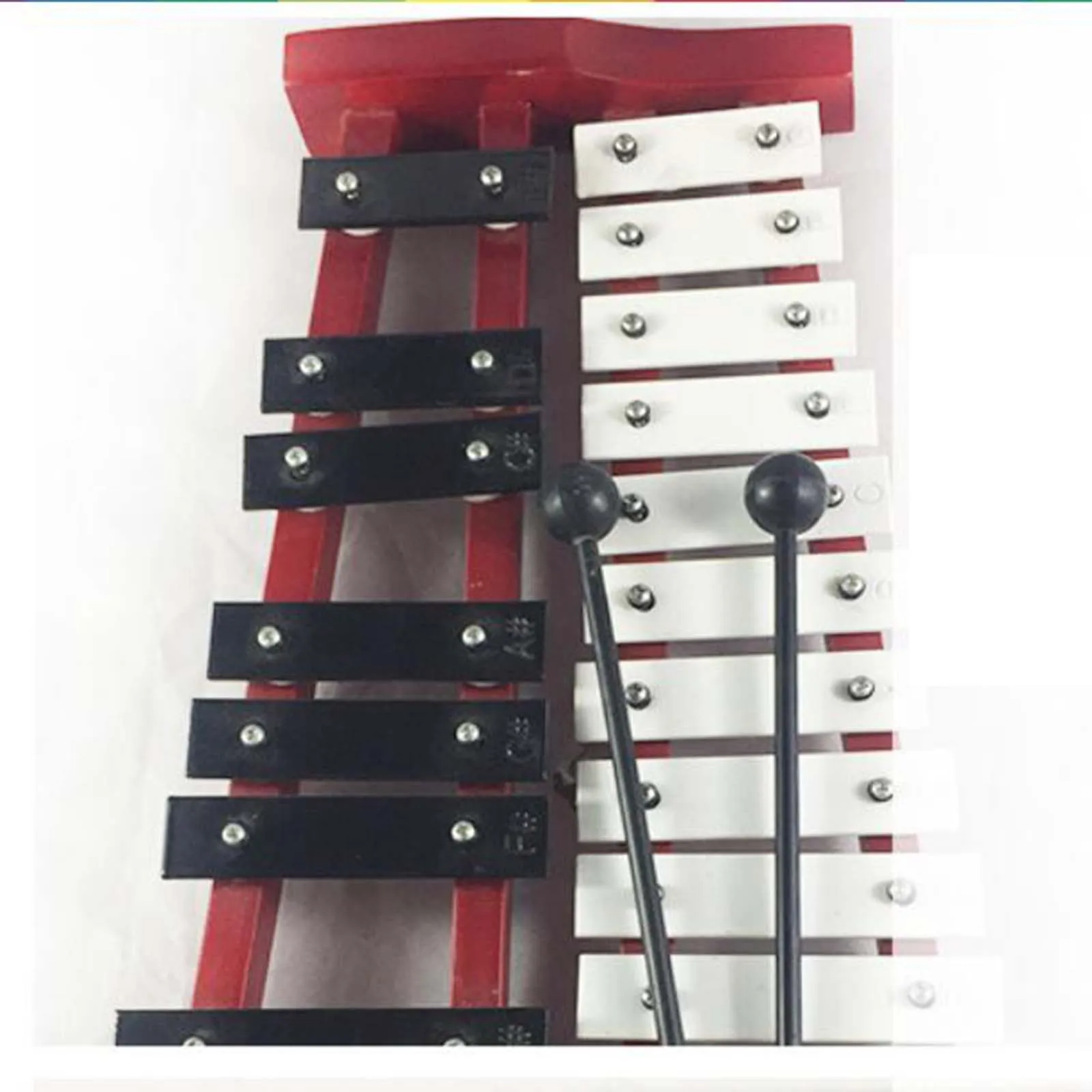 Xylophone Toys 25 Notes Glockenspiel Xylophone Professional Compact Measure for Music Lovers Adults Kids Glockenspiel Xylophone with Mallets