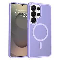 Ultra - Thin Wireless Charging Case - Silky Smooth Shockproof Cover - Galaxy S26 (Purple)