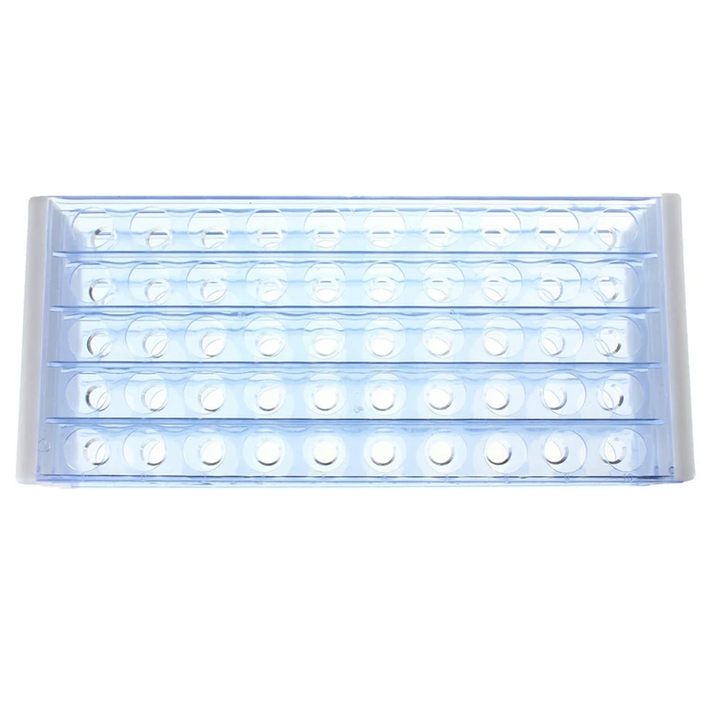 

3X Plastic Test Tube Stand Bracket Rack For 12-13MM Test Tubes 50 Hole Positions