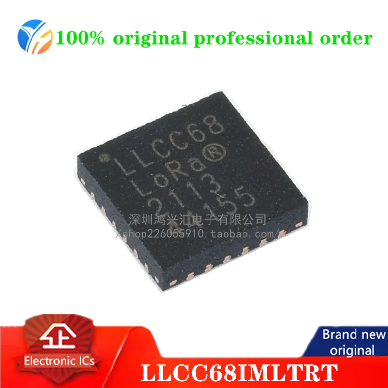 100% Original Llcc68Imltrt Long Range, Low Power, Sub Ghz Rf Transceiver