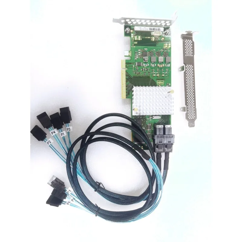 LSI SAS3008 12GB HBA 카드 후지쯔 9300-8I IT 모드 듀얼 SFF-8643 케이블 포함