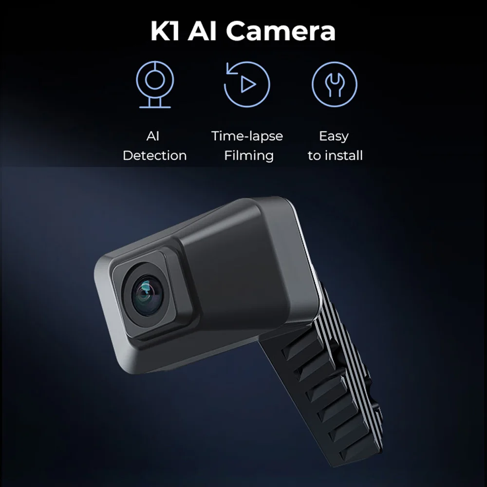 AI Camera with HD Quality and Intelligent Assistant for Real-Time Viewing and Time-Lapse Filming